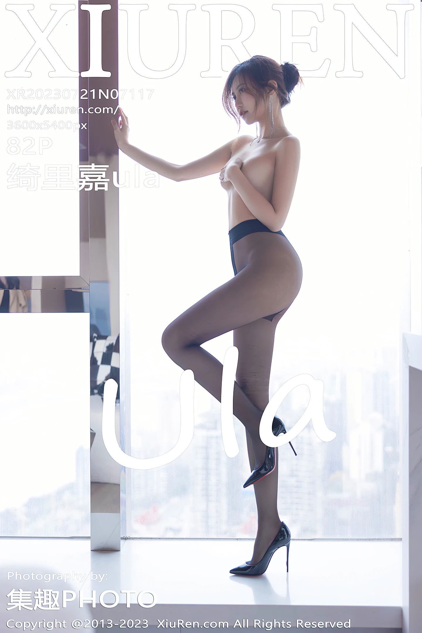 [XiuRen秀人网]No.7117_女神绮里嘉ula性感黑色连衣长裙露黑色蕾丝内衣完美诱惑写真82P-秀人网 - XiuRen.Space